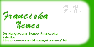 franciska nemes business card